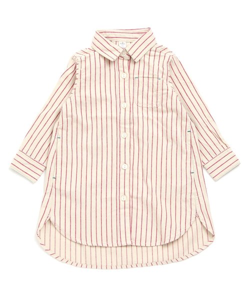 apres les cours(アプレレクール)の「シャツワンピース(シャツワンピース・キッズ・キナリ/ネイビー/ダークグリーン・110/130/140/100/120/80/90)」の1枚目の写真