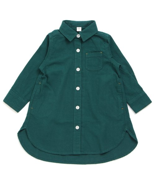 apres les cours(アプレレクール)の「シャツワンピース(シャツワンピース・キッズ・キナリ/ネイビー/ダークグリーン・110/130/140/100/120/80/90)」の2枚目の写真