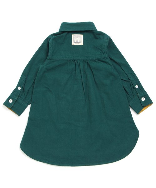 apres les cours(アプレレクール)の「シャツワンピース(シャツワンピース・キッズ・キナリ/ネイビー/ダークグリーン・110/130/140/100/120/80/90)」の7枚目の写真