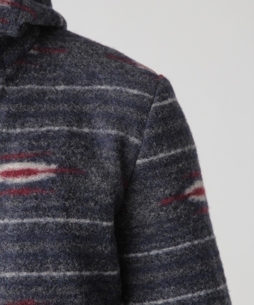 BAYFLOW（ベイフロー）の「BAYFLOW／ネイティブ柄スライバーニットコート　17AW（その他アウター・メンズ・グレー/ネイビー・LARGE/MEDIUM/SMALL）」の15枚目の写真