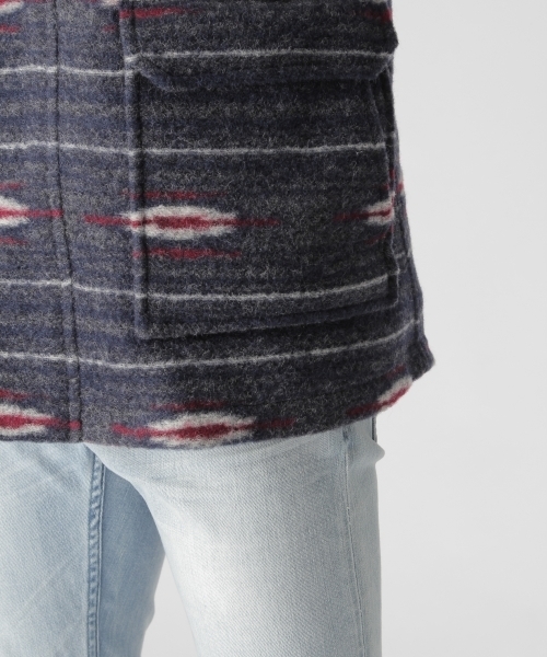 BAYFLOW（ベイフロー）の「BAYFLOW／ネイティブ柄スライバーニットコート　17AW（その他アウター・メンズ・グレー/ネイビー・LARGE/MEDIUM/SMALL）」の11枚目の写真