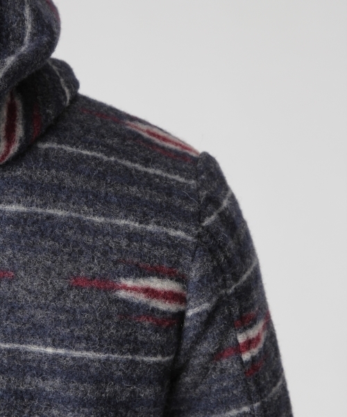 BAYFLOW（ベイフロー）の「BAYFLOW／ネイティブ柄スライバーニットコート　17AW（その他アウター・メンズ・グレー/ネイビー・LARGE/MEDIUM/SMALL）」の13枚目の写真