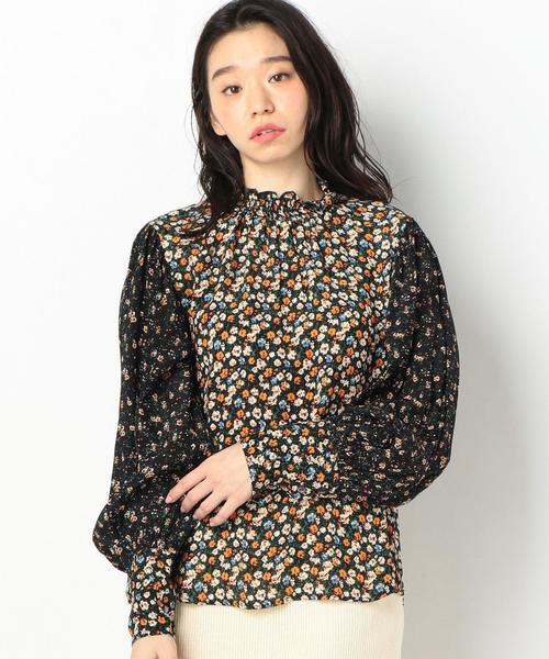 Another Edition(アナザーエディション)の「フラワーPRTブラウス(シャツ/ブラウス・レディース・ブラック/オフホワイト・FREE)」の9枚目の写真