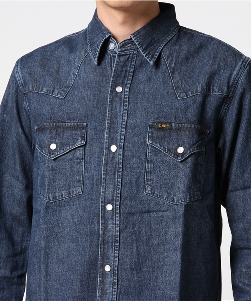 Lee(リー)の「【Lee】ウエスタンデニムシャツ(シャツ/ブラウス・メンズ・ライトブルー/ブルー・LARGE/MEDIUM/SMALL/X-LARGE)」の5枚目の写真