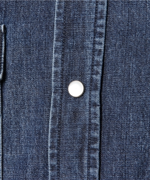 Lee(リー)の「【Lee】ウエスタンデニムシャツ(シャツ/ブラウス・メンズ・ライトブルー/ブルー・LARGE/MEDIUM/SMALL/X-LARGE)」の7枚目の写真