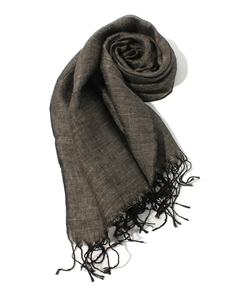 JOURNAL STANDARD relume（ジャーナルスタンダード　レリューム）の「relume ストール（ストール/ショール・レディース・ダークブルー/ブラウン系その他/クリアブルー/ブラック×ブラック/ブラック系その他/アイボリー/コバルトブルー/ネイビー/チャコールグレー・FREE）」の3枚目の写真