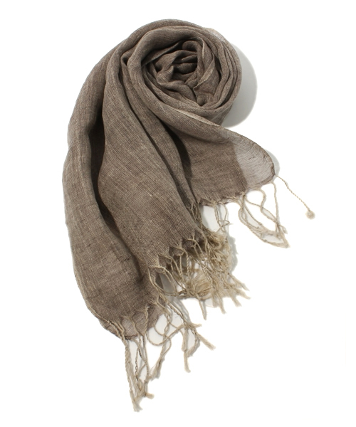 JOURNAL STANDARD relume（ジャーナルスタンダード　レリューム）の「relume ストール（ストール/ショール・レディース・ダークブルー/ブラウン系その他/クリアブルー/ブラック×ブラック/ブラック系その他/アイボリー/コバルトブルー/ネイビー/チャコールグレー・FREE）」の6枚目の写真