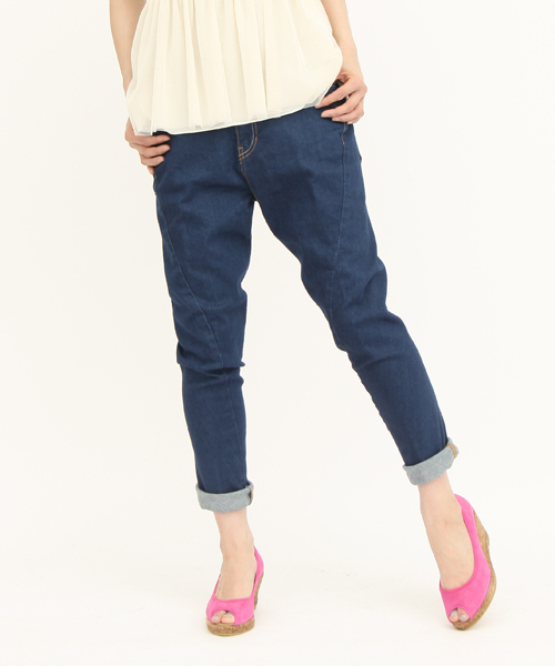 Another Edition（アナザーエディション）の「■AE ﾘｯﾀｲCUTTING DNM 5POC ◆（デニムパンツ・レディース・ネイビー/コバルトブルー/ライトブルー/ホワイト/その他1・SMALL/MEDIUM）」の4枚目の写真