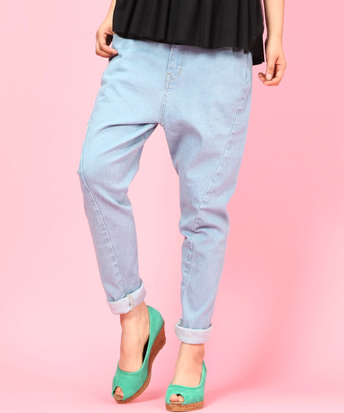 Another Edition（アナザーエディション）の「■AE ﾘｯﾀｲCUTTING DNM 5POC ◆（デニムパンツ・レディース・ネイビー/コバルトブルー/ライトブルー/ホワイト/その他1・SMALL/MEDIUM）」の8枚目の写真