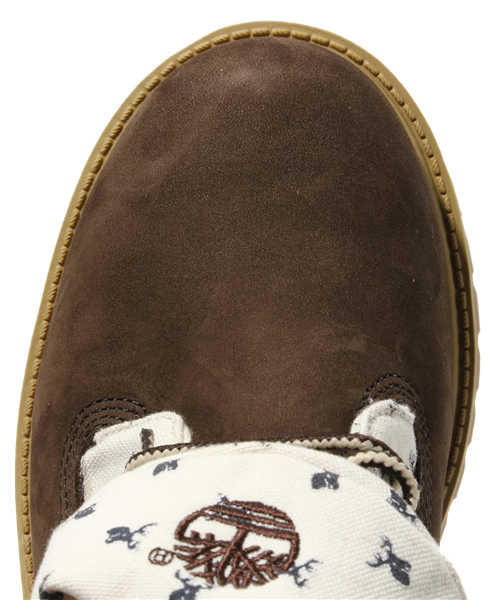 Timberland（ティンバーランド）の「Timberland ROLLTOP ティンバーランド ロールトップブーツ（ブーツ・レディース・ホワイト/ブラウン/ピンク・22cm/22.5cm/23cm/23.5cm/24cm）」の7枚目の写真