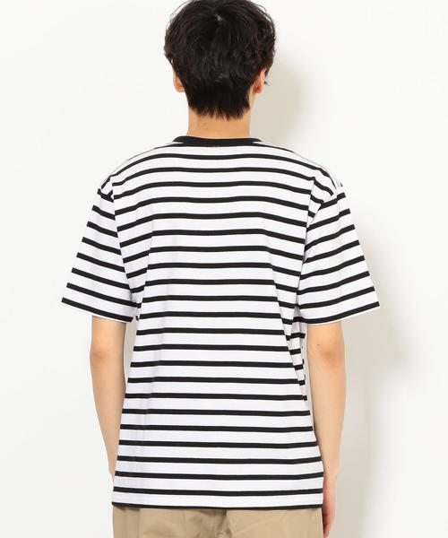 FRUIT OF THE LOOM（フルーツオブザルーム）の「別注 [フルーツオブザルーム] SC FRUIT OF THE LOOM ボーダー Tシャツ 2枚組（Tシャツ/カットソー・メンズ・ブラック・L/S/M）」の2枚目の写真