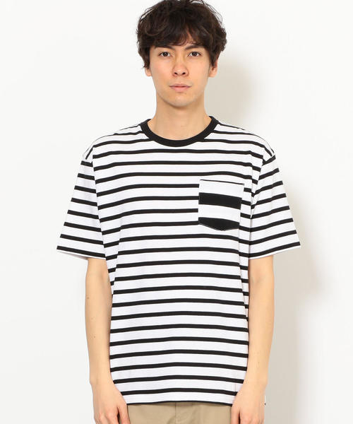 FRUIT OF THE LOOM（フルーツオブザルーム）の「別注 [フルーツオブザルーム] SC FRUIT OF THE LOOM ボーダー Tシャツ 2枚組（Tシャツ/カットソー・メンズ・ブラック・L/S/M）」の18枚目の写真