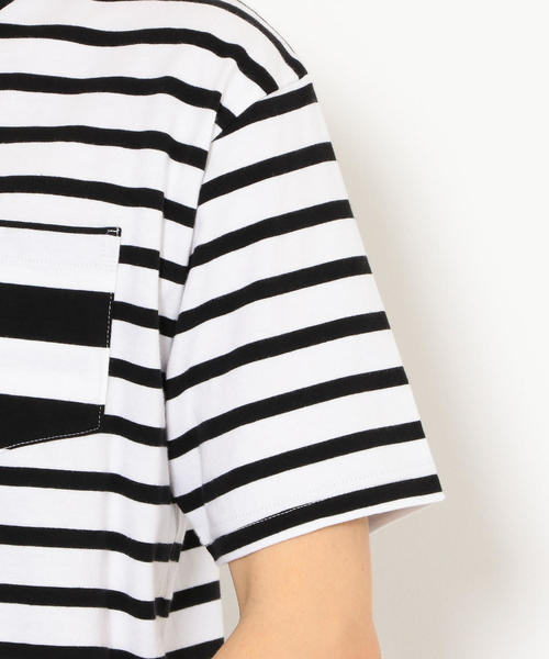 FRUIT OF THE LOOM（フルーツオブザルーム）の「別注 [フルーツオブザルーム] SC FRUIT OF THE LOOM ボーダー Tシャツ 2枚組（Tシャツ/カットソー・メンズ・ブラック・L/S/M）」の15枚目の写真