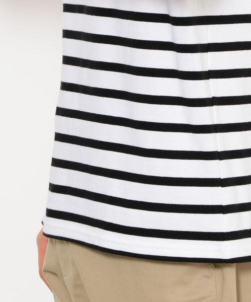 FRUIT OF THE LOOM（フルーツオブザルーム）の「別注 [フルーツオブザルーム] SC FRUIT OF THE LOOM ボーダー Tシャツ 2枚組（Tシャツ/カットソー・メンズ・ブラック・L/S/M）」の14枚目の写真