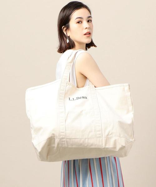L.L.Bean（エルエルビーン）の「＜L.L.BEAN＞GLOSSARY トートバッグ Ψ（トートバッグ・レディース・ネイビー/ナチュラル・FREE）」の10枚目の写真