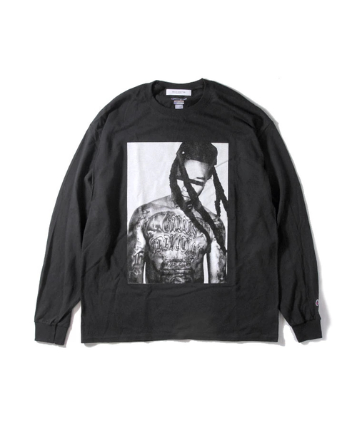 GALLIS ADDICTION(ガリスアディクション)の「GA TATOO MEN転写プリント ロンT(Tシャツ/カットソー・メンズ・ホワイト/ブラック・M/L/XL)」の2枚目の写真
