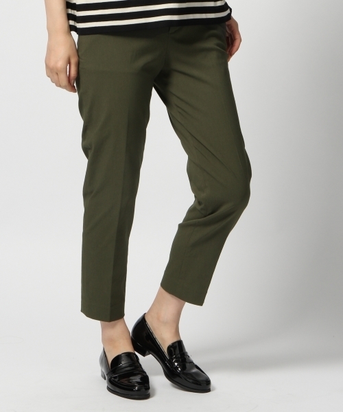 GLOBAL WORK（グローバルワーク）の「ナイロンレーヨンストレッチトラウザーFW/803913（その他パンツ・レディース・ブラック/ベージュ/ネイビー/カーキ・LARGE/MEDIUM/SMALL）」の3枚目の写真