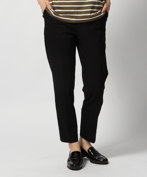 GLOBAL WORK（グローバルワーク）の「ナイロンレーヨンストレッチトラウザーFW/803913（その他パンツ・レディース・ブラック/ベージュ/ネイビー/カーキ・LARGE/MEDIUM/SMALL）」の2枚目の写真