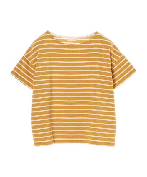 earth music&ecology（アースミュージックアンドエコロジー）の「ボーダーボーダーSSプルオーバー(プレーン)（Tシャツ/カットソー・レディース・ブラック/ブラウン/アイボリー/マスタード/キャメル/レッド系その他4・M/L）」の12枚目の写真