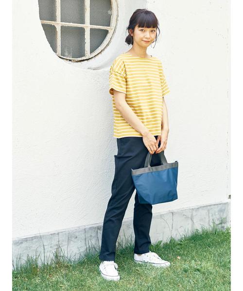 earth music&ecology（アースミュージックアンドエコロジー）の「ボーダーボーダーSSプルオーバー(プレーン)（Tシャツ/カットソー・レディース・ブラック/ブラウン/アイボリー/マスタード/キャメル/レッド系その他4・M/L）」の13枚目の写真