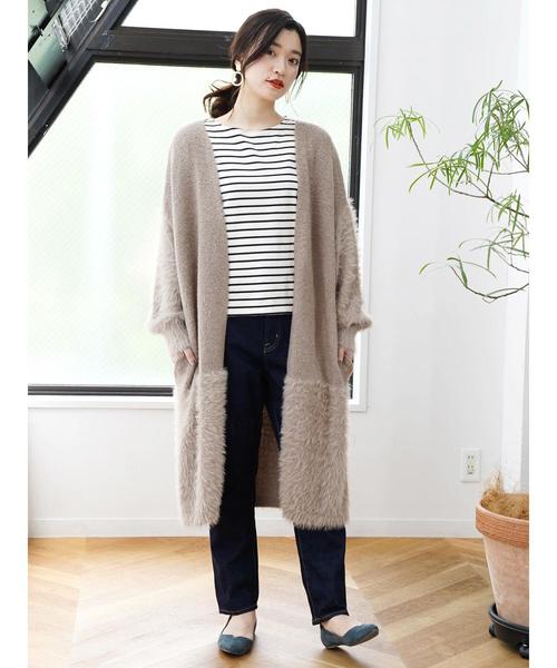 earth music&ecology（アースミュージックアンドエコロジー）の「ボーダーボーダーSSプルオーバー(プレーン)（Tシャツ/カットソー・レディース・ブラック/ブラウン/アイボリー/マスタード/キャメル/レッド系その他4・M/L）」の16枚目の写真