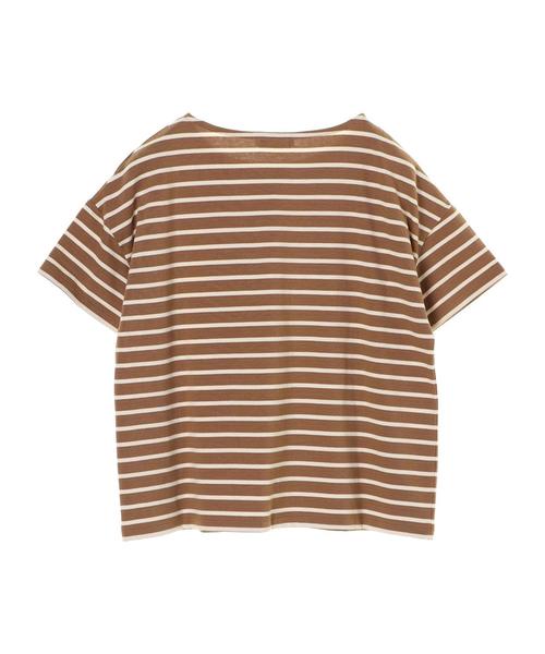 earth music&ecology（アースミュージックアンドエコロジー）の「ボーダーボーダーSSプルオーバー(プレーン)（Tシャツ/カットソー・レディース・ブラック/ブラウン/アイボリー/マスタード/キャメル/レッド系その他4・M/L）」の17枚目の写真
