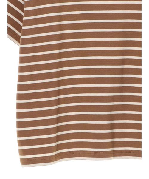 earth music&ecology（アースミュージックアンドエコロジー）の「ボーダーボーダーSSプルオーバー(プレーン)（Tシャツ/カットソー・レディース・ブラック/ブラウン/アイボリー/マスタード/キャメル/レッド系その他4・M/L）」の21枚目の写真