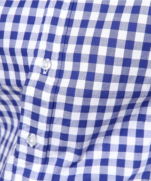 coen（コーエン）の「ライトオックスギンガムチェック半袖シャツ（シャツ/ブラウス・レディース・レッド/コバルトブルー・SMALL/MEDIUM/LARGE）」の8枚目の写真