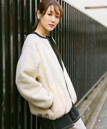 GLOBAL WORK | ボアリバーシブルブルゾン/814403(ブルゾン)