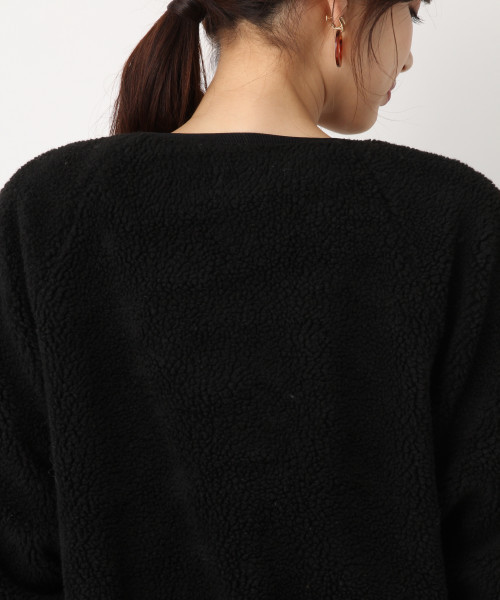 GLOBAL WORK（グローバルワーク）の「ボアリバーシブルブルゾン/814403（ブルゾン・レディース・オフホワイト/ブラック・MEDIUM/LARGE）」の18枚目の写真