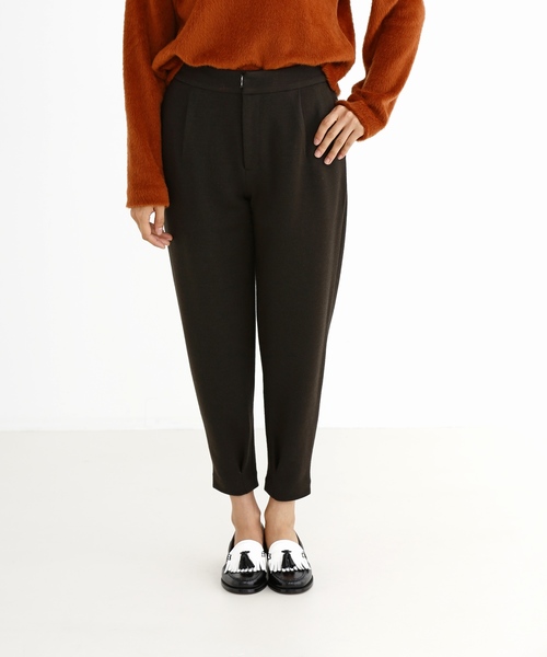 Munich(ミューニック)の「ストレッチウールポンチタックパンツ(その他パンツ・レディース・ブラック/ダークブラウン/カーキ・S/M/XS)」の3枚目の写真