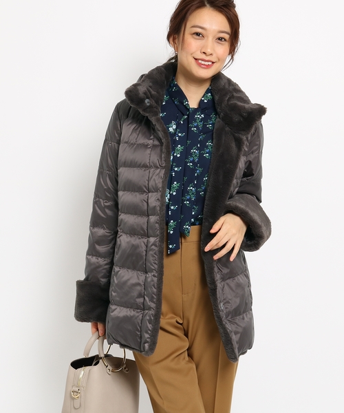 Reflect リフレクト の ボア付ダウンコート ダウンジャケット コート Wear