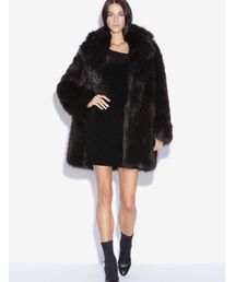 [ARMANI JEANS] フェイクファーコート size S ARMANI JEANS アルマーニジーンズ 未使用級 ファーコート ロングコート