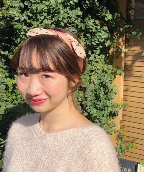 flower（フラワー）の「ドットツイリースカーフ（ストール/ショール・レディース・ネイビー/ブラウン・FREE）」の7枚目の写真