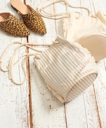 DISCOAT | フリンジ巾着バッグ(ショルダーバッグ)