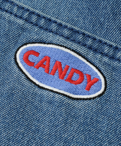 Candy Stripper（キャンディストリッパー）の「DENIM CARGO パンツ（デニムパンツ・レディース・ダークインディゴブルー/ライトインディゴブルー・1/2）」の5枚目の写真