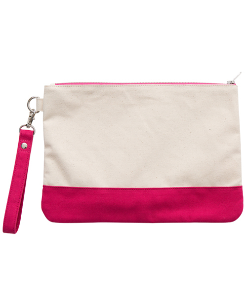 MILKFED.（ミルクフェド）の「BI COLOR CLUTCH BAG　（クラッチバッグ/MFD.ワッペン/バイカラー）（クラッチバッグ・レディース・ブラック/ネイビー/ピンク・ONESIZE）」の4枚目の写真