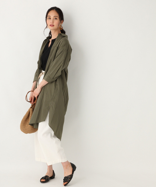 GLOBAL WORK（グローバルワーク）の「ワッフルキーネック半袖/834726（Tシャツ/カットソー・レディース・ブラック/オフホワイト/その他/キャメル・MEDIUM/LARGE）」の6枚目の写真