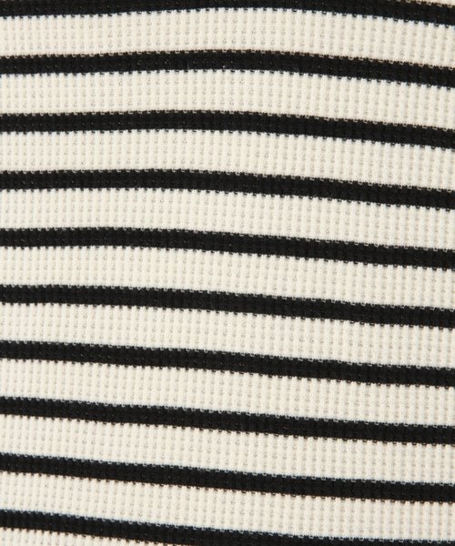 GLOBAL WORK（グローバルワーク）の「ワッフルキーネック半袖/834726（Tシャツ/カットソー・レディース・ブラック/オフホワイト/その他/キャメル・MEDIUM/LARGE）」の16枚目の写真