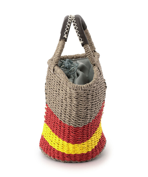 DECOY SINCE 1981(デコイシンスイチキュウハチイチ)の「カラーブロックかごバッグ(かごバッグ・レディース・ベージュ/グレー・フリー)」の9枚目の写真