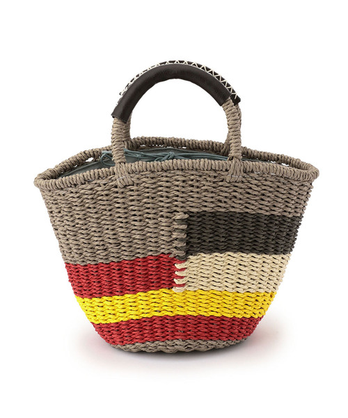 DECOY SINCE 1981(デコイシンスイチキュウハチイチ)の「カラーブロックかごバッグ(かごバッグ・レディース・ベージュ/グレー・フリー)」の11枚目の写真