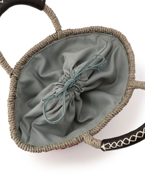 DECOY SINCE 1981(デコイシンスイチキュウハチイチ)の「カラーブロックかごバッグ(かごバッグ・レディース・ベージュ/グレー・フリー)」の5枚目の写真