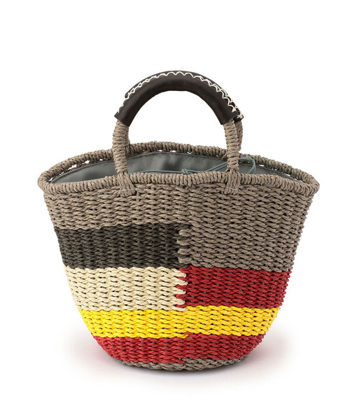 DECOY SINCE 1981(デコイシンスイチキュウハチイチ)の「カラーブロックかごバッグ(かごバッグ・レディース・ベージュ/グレー・フリー)」の16枚目の写真