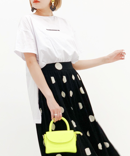 Narcissus（ナルシス）の「【Narcissus】サイドスリットTシャツ”ALYX ISM”（Tシャツ/カットソー・レディース・ホワイト/ブラック・FREE）」の5枚目の写真