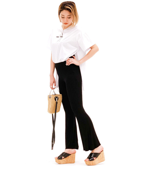 Narcissus（ナルシス）の「【Narcissus】サイドスリットTシャツ”ALYX ISM”（Tシャツ/カットソー・レディース・ホワイト/ブラック・FREE）」の14枚目の写真