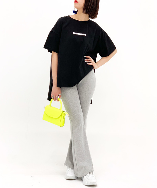 Narcissus（ナルシス）の「【Narcissus】サイドスリットTシャツ”ALYX ISM”（Tシャツ/カットソー・レディース・ホワイト/ブラック・FREE）」の8枚目の写真