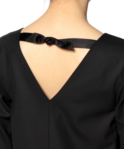 ASTRAET(アストラット)の「ASTRAET(アストラット) ジョーゼットAラインワンピース◆(ワンピース・レディース・ブラック・0/1)」の6枚目の写真