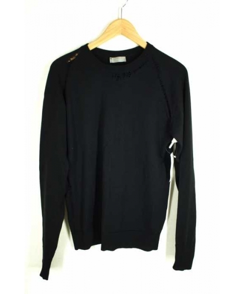 DIOR HOMME クラッシュ ニット ブラック セーター dior homme