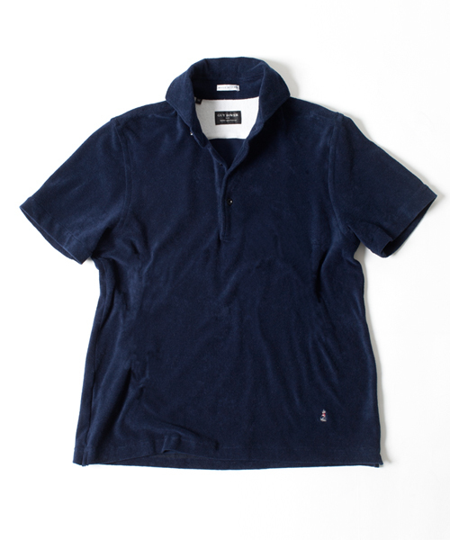 NANO universe（ナノユニバース）の「GUY ROVER(ギ・ローバー)/ 別注POLO SHIRTS（ポロシャツ・メンズ・グレー/ネイビー/ホワイト/ブラック・SMALL/MEDIUM/X-SMALL）」の4枚目の写真
