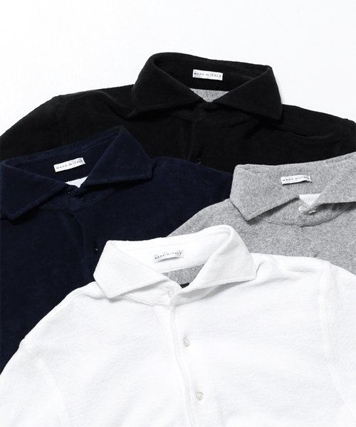 NANO universe（ナノユニバース）の「GUY ROVER(ギ・ローバー)/ 別注POLO SHIRTS（ポロシャツ・メンズ・グレー/ネイビー/ホワイト/ブラック・SMALL/MEDIUM/X-SMALL）」の11枚目の写真